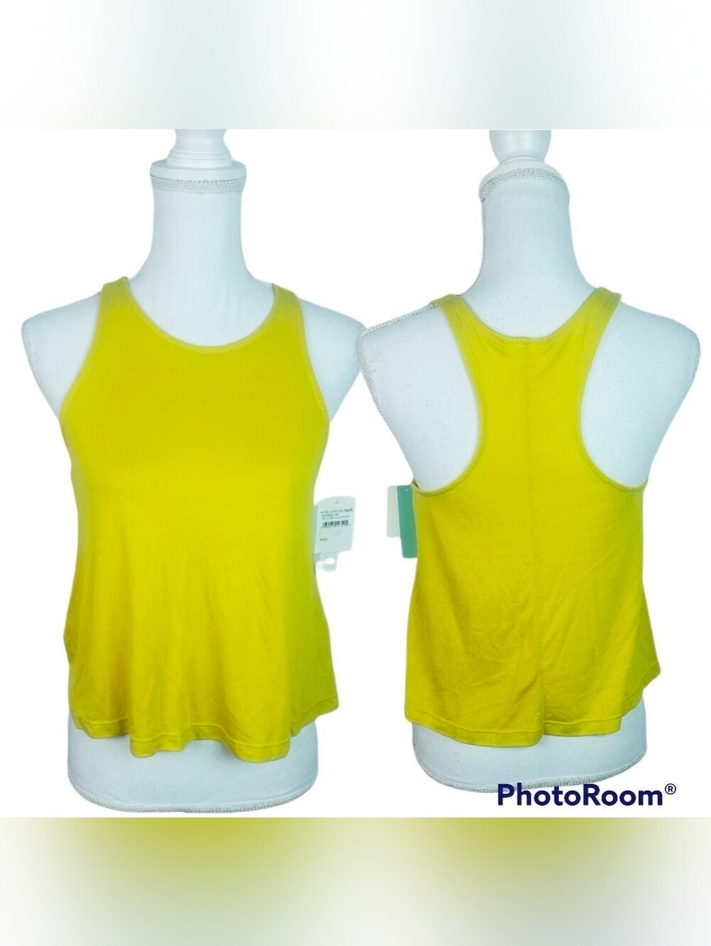 🎄Abound Juniors Racerback Tank Top Yellow Sulphur Sleeveless XXS